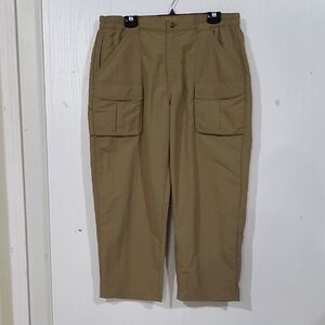 L.L. Bean Womens Tan Cargo Hiking Pants Size Large Tall
